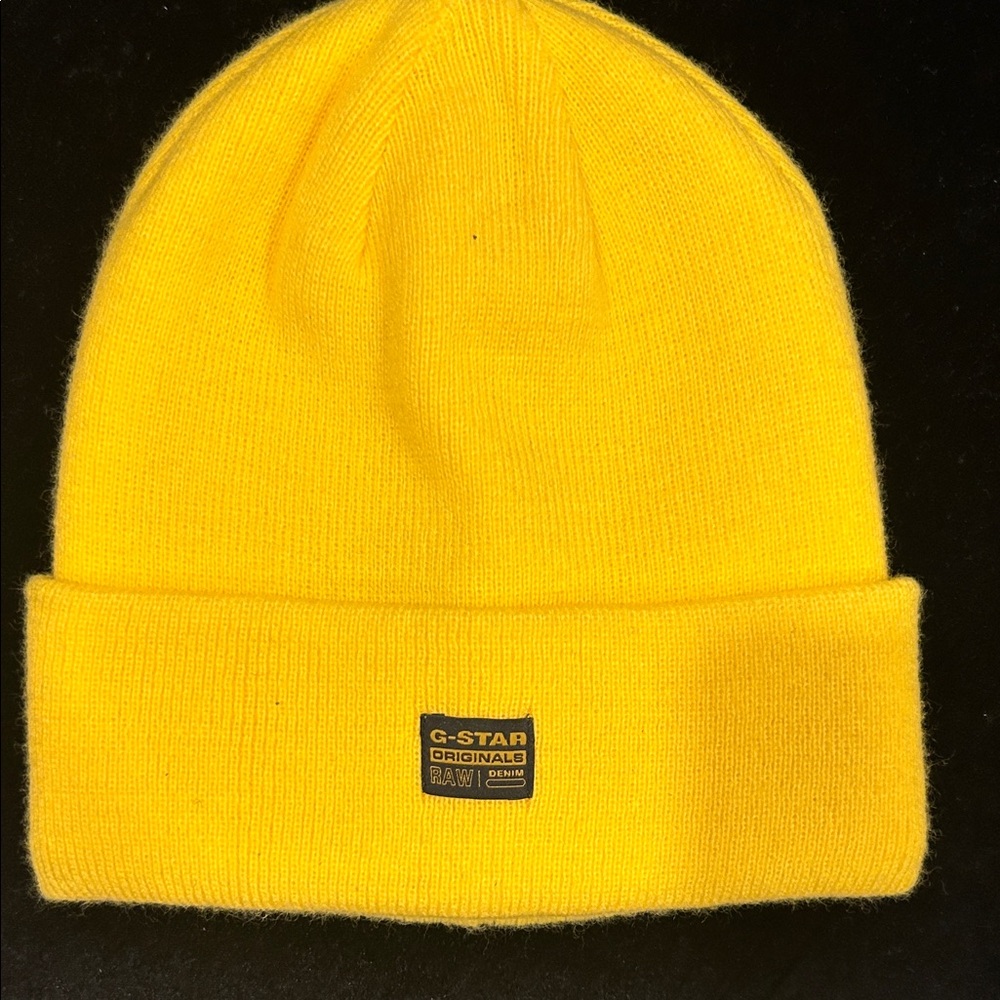 G-Star Bright Yellow Knit Beanie